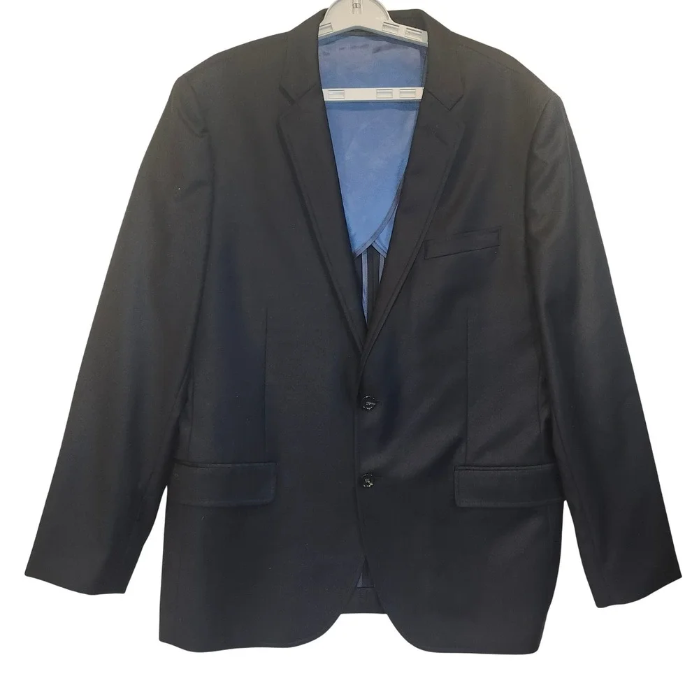J.Crew Ludlow Blazer Loro Piana Super 130s Wool Navy Blue Jacket 44R C5259